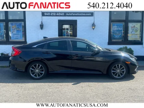Black 2019 Honda Civic EX Sedan 4D for sale in Fredericksburg, VA