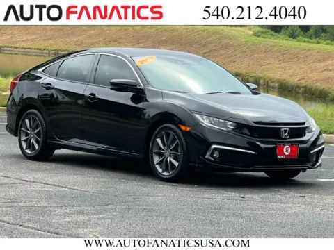 Black 2019 Honda Civic EX Sedan 4D for sale in Fredericksburg, VA