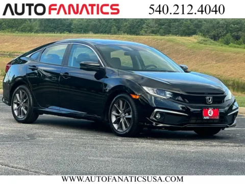 Black 2021 Honda Civic EX Sedan 4D for sale in Fredericksburg, VA