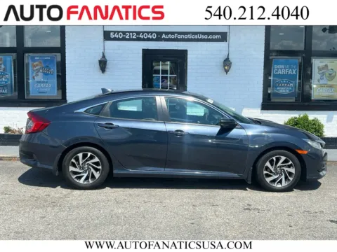 Blue 2018 Honda Civic EX Sedan 4D for sale in Fredericksburg, VA
