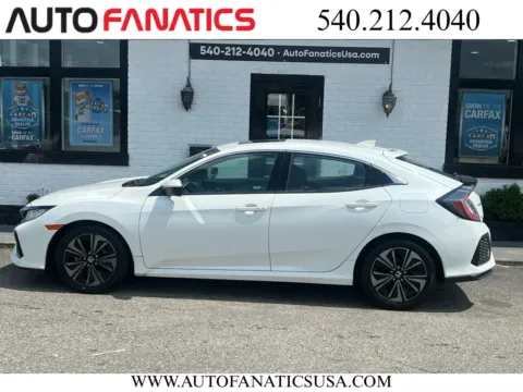 White 2017 Honda Civic EX Hatchback 4D for sale in Fredericksburg, VA