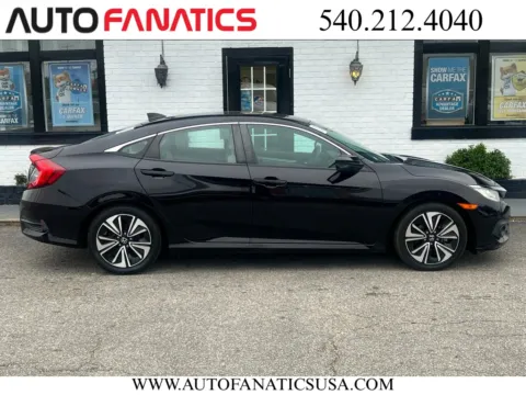 Black 2017 Honda Civic EX-T Sedan 4D for sale in Fredericksburg, VA