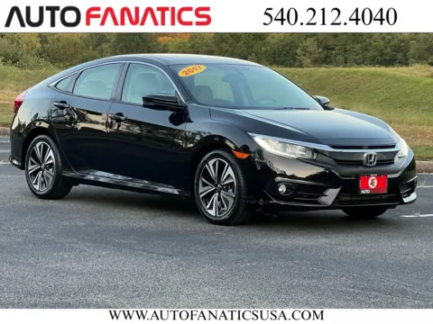 Black 2017 Honda Civic EX-T Sedan 4D for sale in Fredericksburg, VA