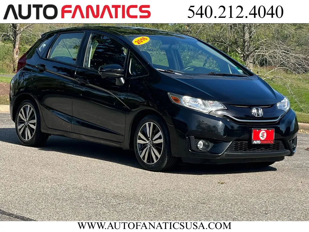 Black 2016 Honda Fit EX Hatchback 4D for sale in Fredericksburg, VA