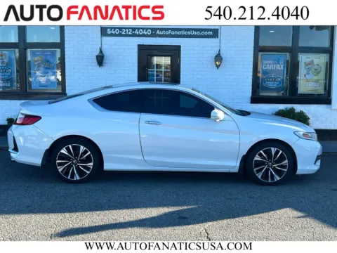 White 2016 Honda Accord EX-L Coupe 2D for sale in Fredericksburg, VA