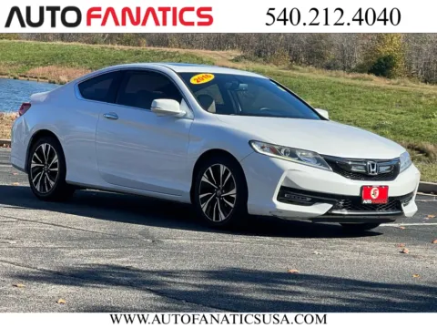White 2016 Honda Accord EX-L Coupe 2D for sale in Fredericksburg, VA