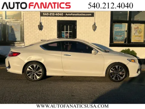 White 2016 Honda Accord EX-L Coupe 2D for sale in Fredericksburg, VA