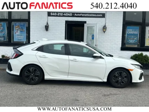 White 2019 Honda Civic EX Hatchback 4D for sale in Fredericksburg, VA