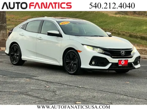 White 2019 Honda Civic EX Hatchback 4D for sale in Fredericksburg, VA