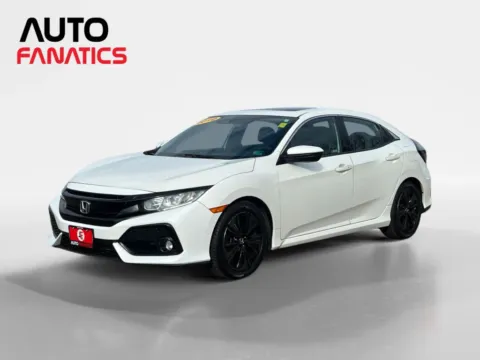 White 2019 Honda Civic EX Hatchback 4D for sale in Fredericksburg, VA