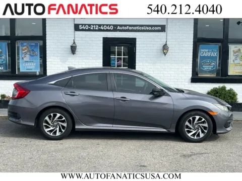 Gray 2018 Honda Civic EX Sedan 4D for sale in Fredericksburg, VA