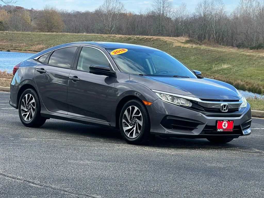 Gray 2018 Honda Civic EX Sedan 4D for sale in Fredericksburg, VA