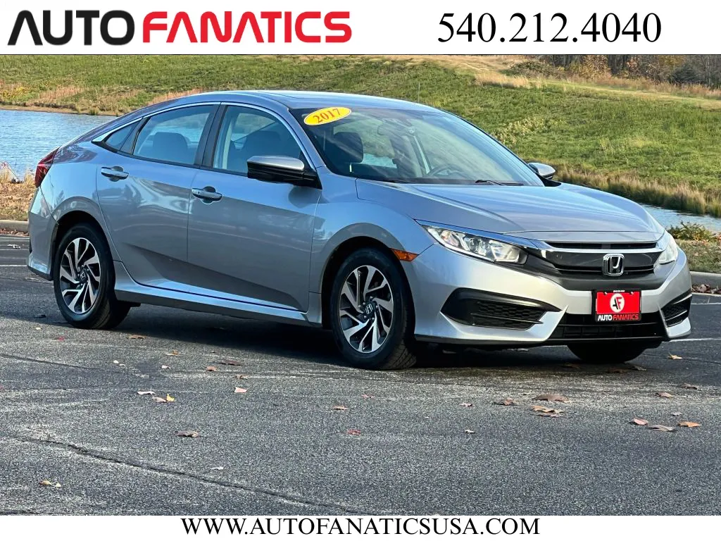 Red 2017 Honda Civic EX Sedan 4D for sale in Fredericksburg, VA