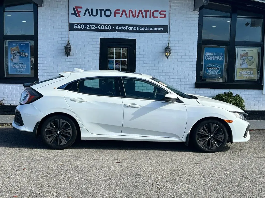 White 2018 Honda Civic EX Hatchback 4D for sale in Fredericksburg, VA