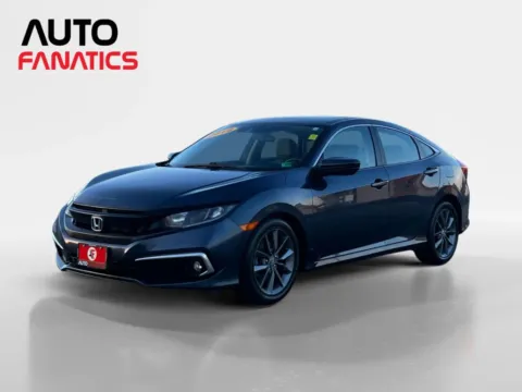 Blue 2019 Honda Civic EX Sedan 4D for sale in Fredericksburg, VA