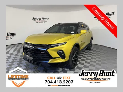 Yellow 2024 Chevrolet Blazer RS for sale in Salisbury, NC