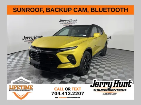 Yellow 2024 Chevrolet Blazer RS for sale in Salisbury, NC