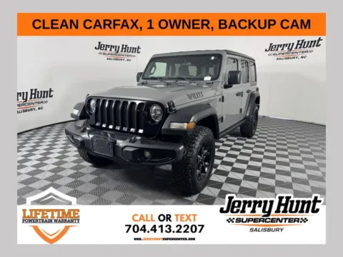 Gray 2022 Jeep Wrangler Unlimited Willys for sale in Salisbury, NC