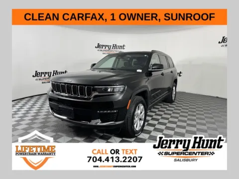 Black 2021 Jeep Grand Cherokee L Limited for sale in Salisbury, NC