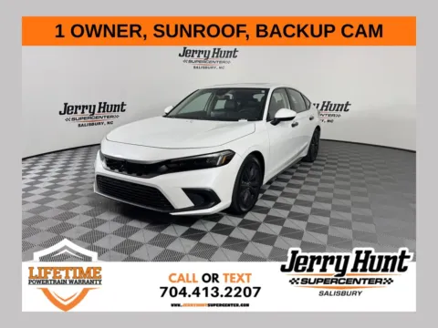 White 2022 Honda Civic EX-L for sale in Salisbury, NC