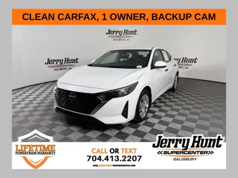 White 2025 Nissan Sentra S for sale in Salisbury, NC