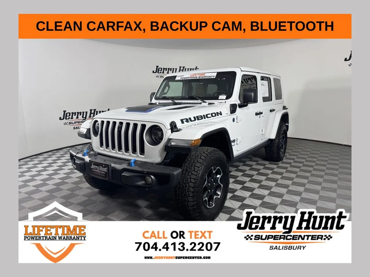White 2022 Jeep Wrangler Unlimited Rubicon 4xe for sale in Salisbury, NC