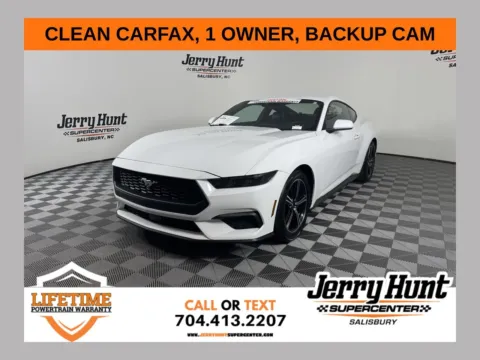 White 2025 Ford Mustang EcoBoost Premium for sale in Salisbury, NC