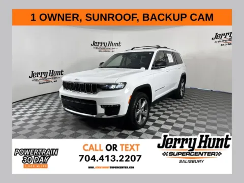 White 2022 Jeep Grand Cherokee L Limited for sale in Salisbury, NC