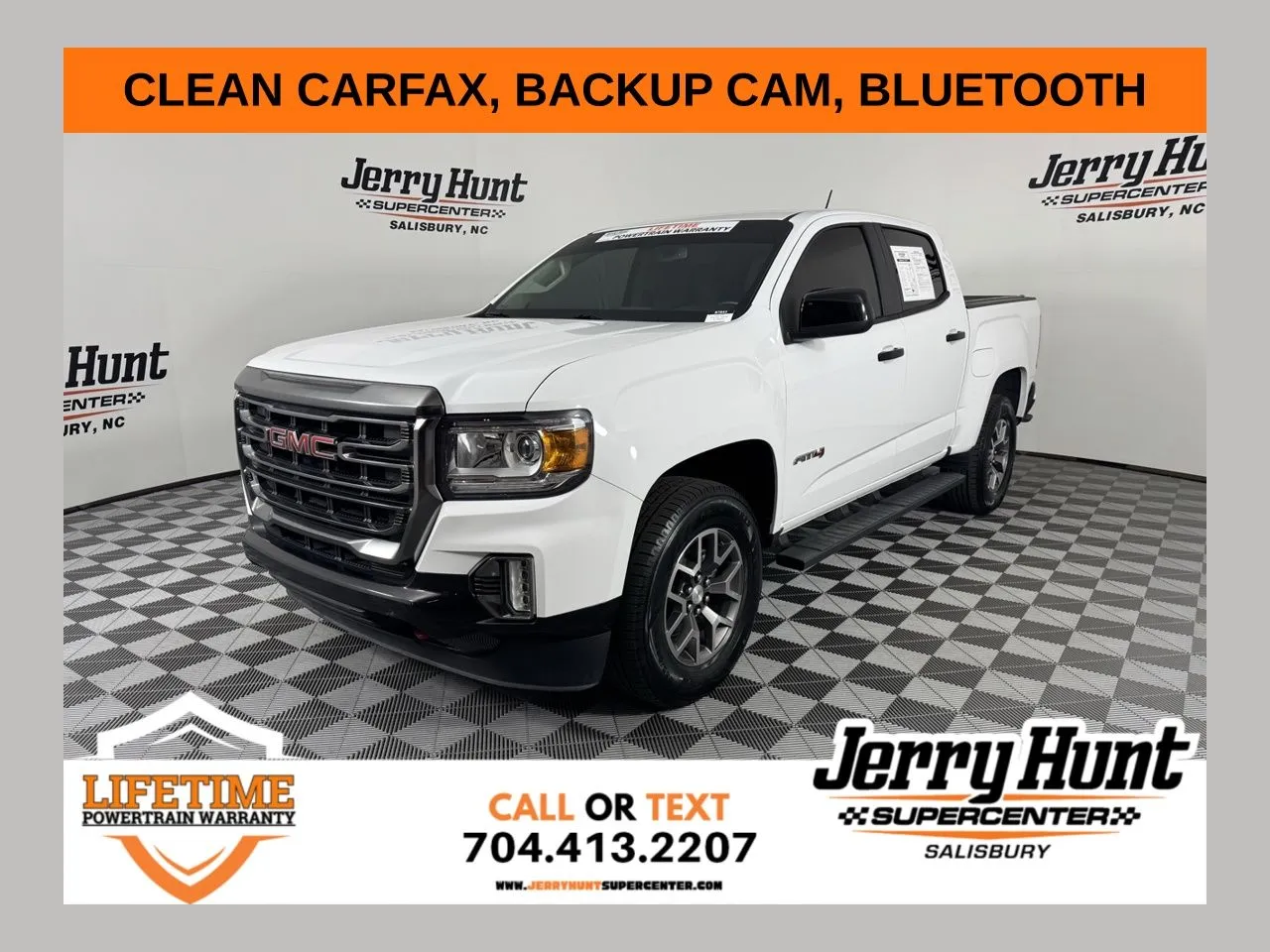 White 2022 GMC Canyon AT4 w/Leather for sale in Salisbury, NC