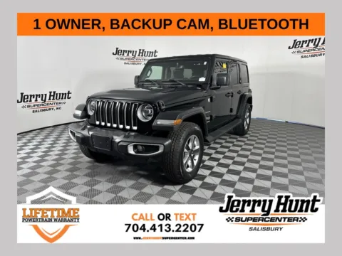 Black 2022 Jeep Wrangler Unlimited Sahara for sale in Salisbury, NC