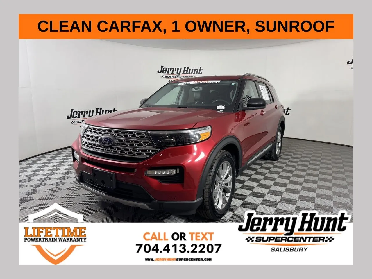 Red 2024 Ford Explorer Limited for sale in Salisbury, NC