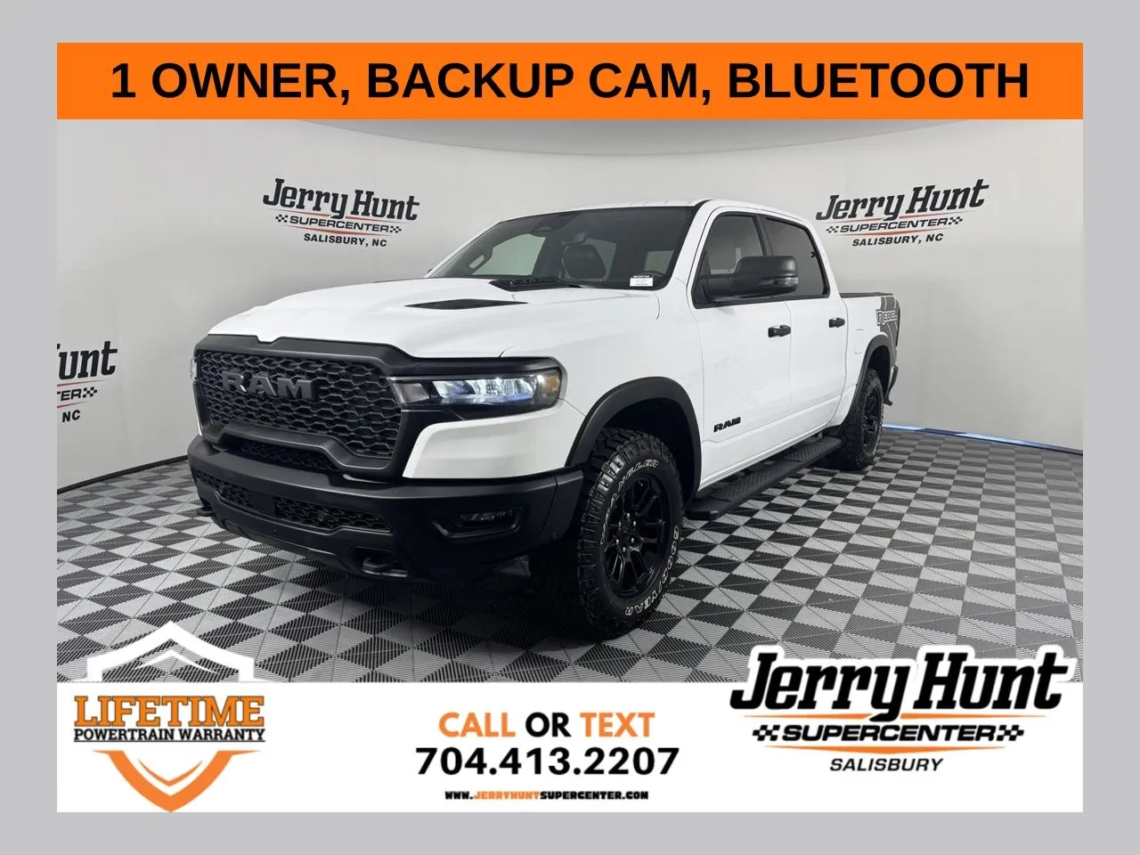 White 2025 Ram 1500 Rebel for sale in Salisbury, NC