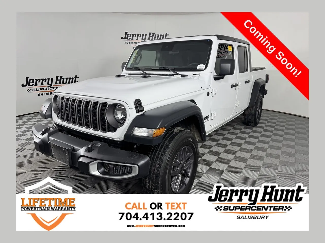 White 2025 Jeep Gladiator Sport S for sale in Salisbury, NC