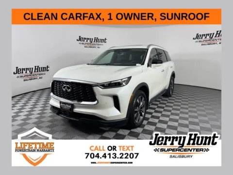 White 2023 INFINITI QX60 LUXE for sale in Salisbury, NC