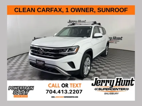 White 2022 Volkswagen Atlas 3.6L V6 SE w/Technology for sale in Salisbury, NC