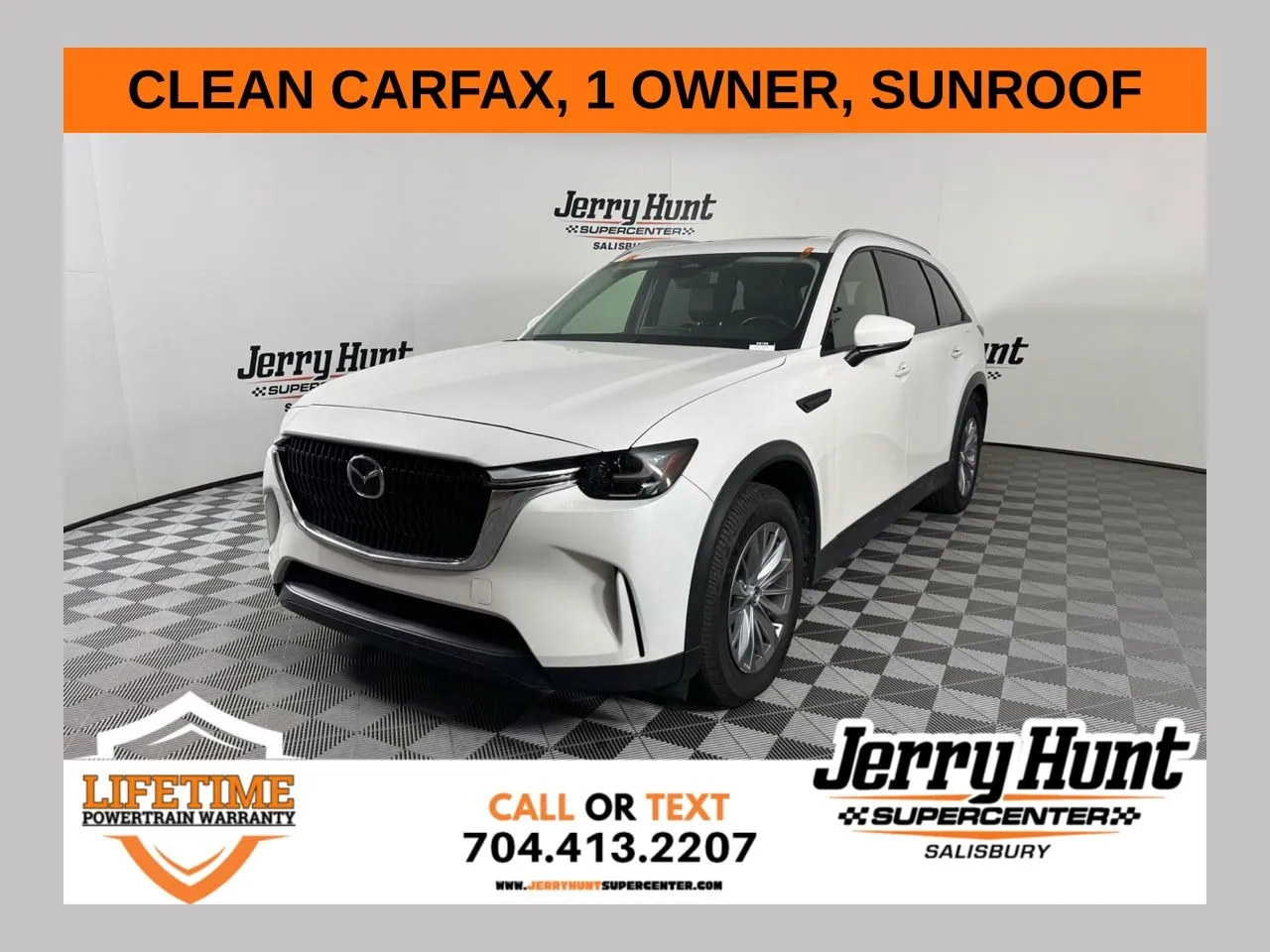 White 2024 Mazda CX-90 3.3 Turbo Preferred for sale in Salisbury, NC