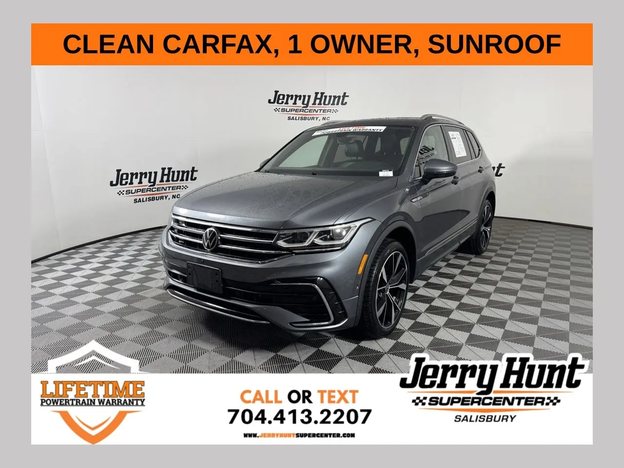 Gray 2022 Volkswagen Tiguan 2.0T SEL R-Line for sale in Salisbury, NC