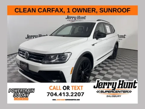 White 2021 Volkswagen Tiguan 2.0T SE R-Line Black for sale in Salisbury, NC