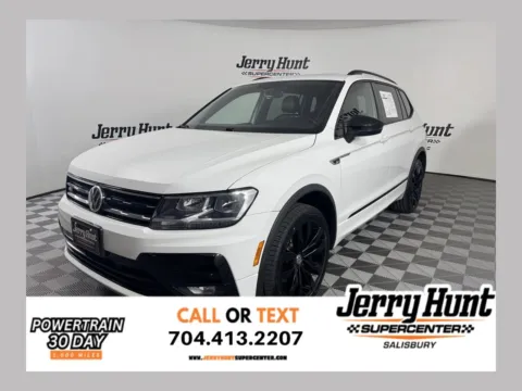 White 2021 Volkswagen Tiguan 2.0T SE R-Line Black for sale in Salisbury, NC