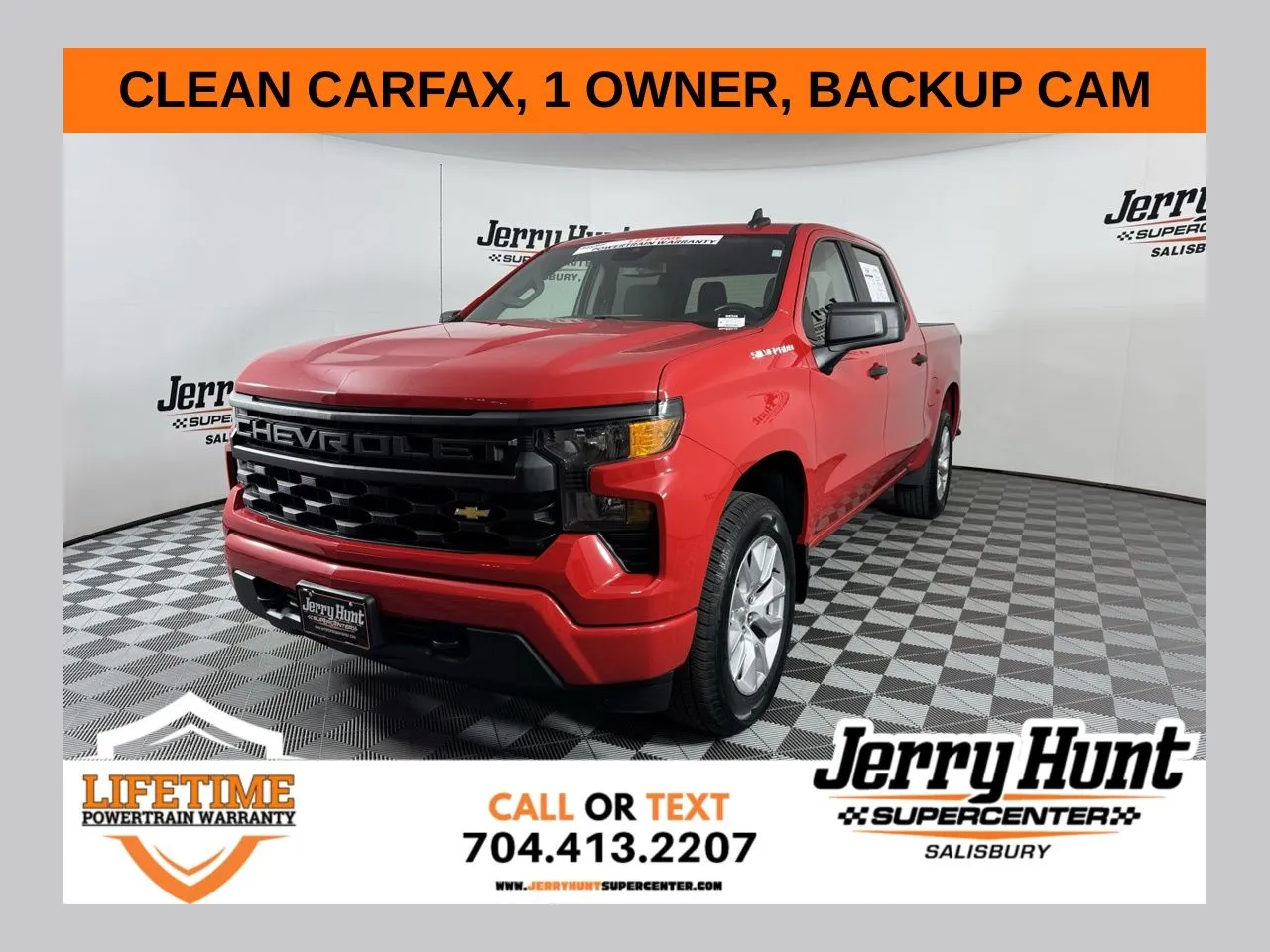 Red 2022 Chevrolet Silverado 1500 Custom for sale in Salisbury, NC