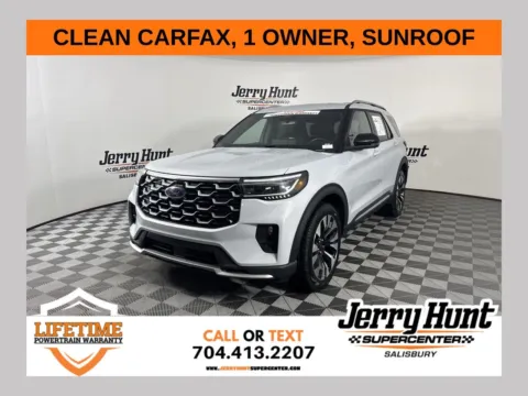 White 2025 Ford Explorer Platinum for sale in Salisbury, NC