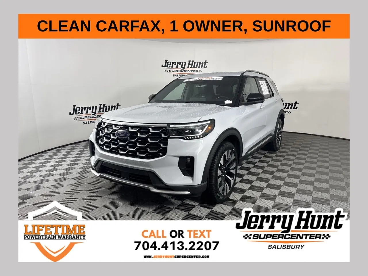 White 2025 Ford Explorer Platinum for sale in Salisbury, NC