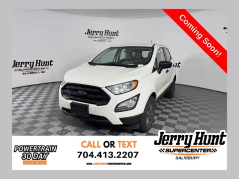 White 2021 Ford EcoSport S for sale in Salisbury, NC