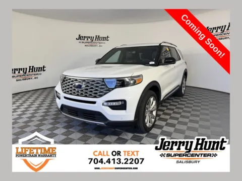 White 2022 Ford Explorer Platinum for sale in Salisbury, NC