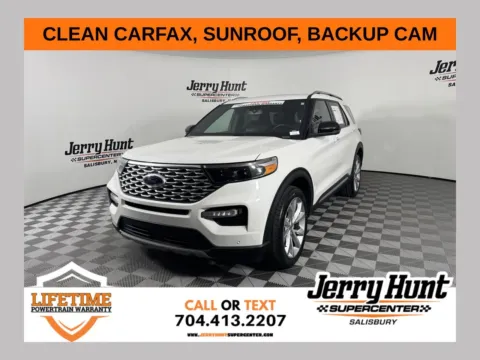 White 2022 Ford Explorer Platinum for sale in Salisbury, NC