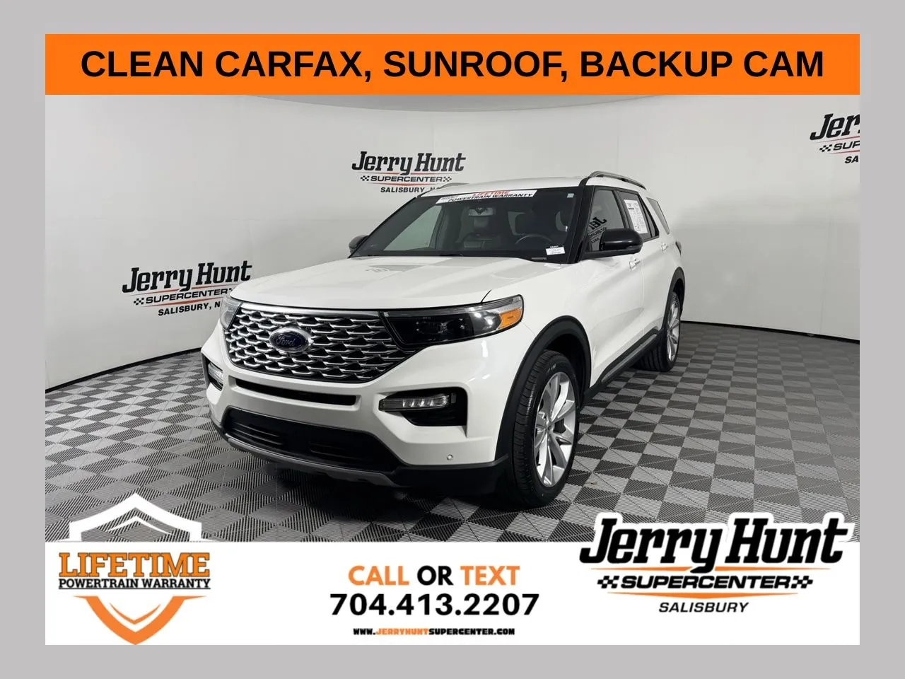 White 2022 Ford Explorer Platinum for sale in Salisbury, NC