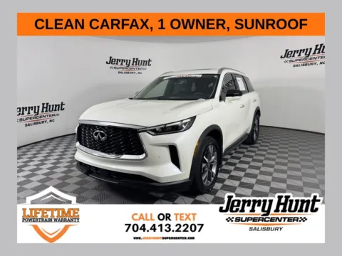 White 2023 INFINITI QX60 LUXE for sale in Salisbury, NC