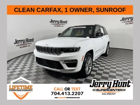 White 2022 Jeep Grand Cherokee Summit 4xe for sale in Salisbury, NC