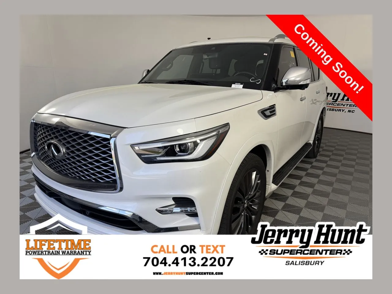 White 2024 INFINITI QX80 Sensory for sale in Salisbury, NC