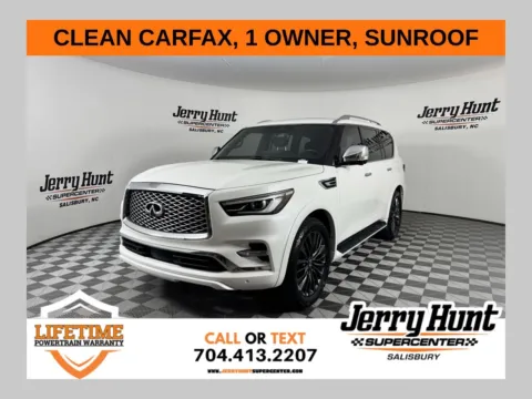 White 2024 INFINITI QX80 Sensory for sale in Salisbury, NC